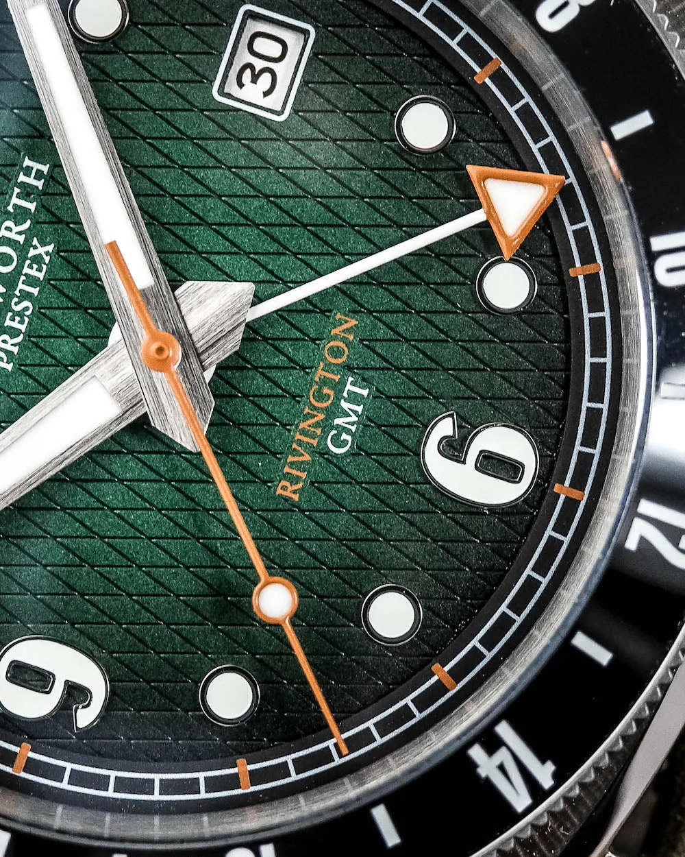 Duckworth Prestex Rivington GMT Green Fume Steel Bracelet Watch sold by C.W. Sellors product image thumbnail 3