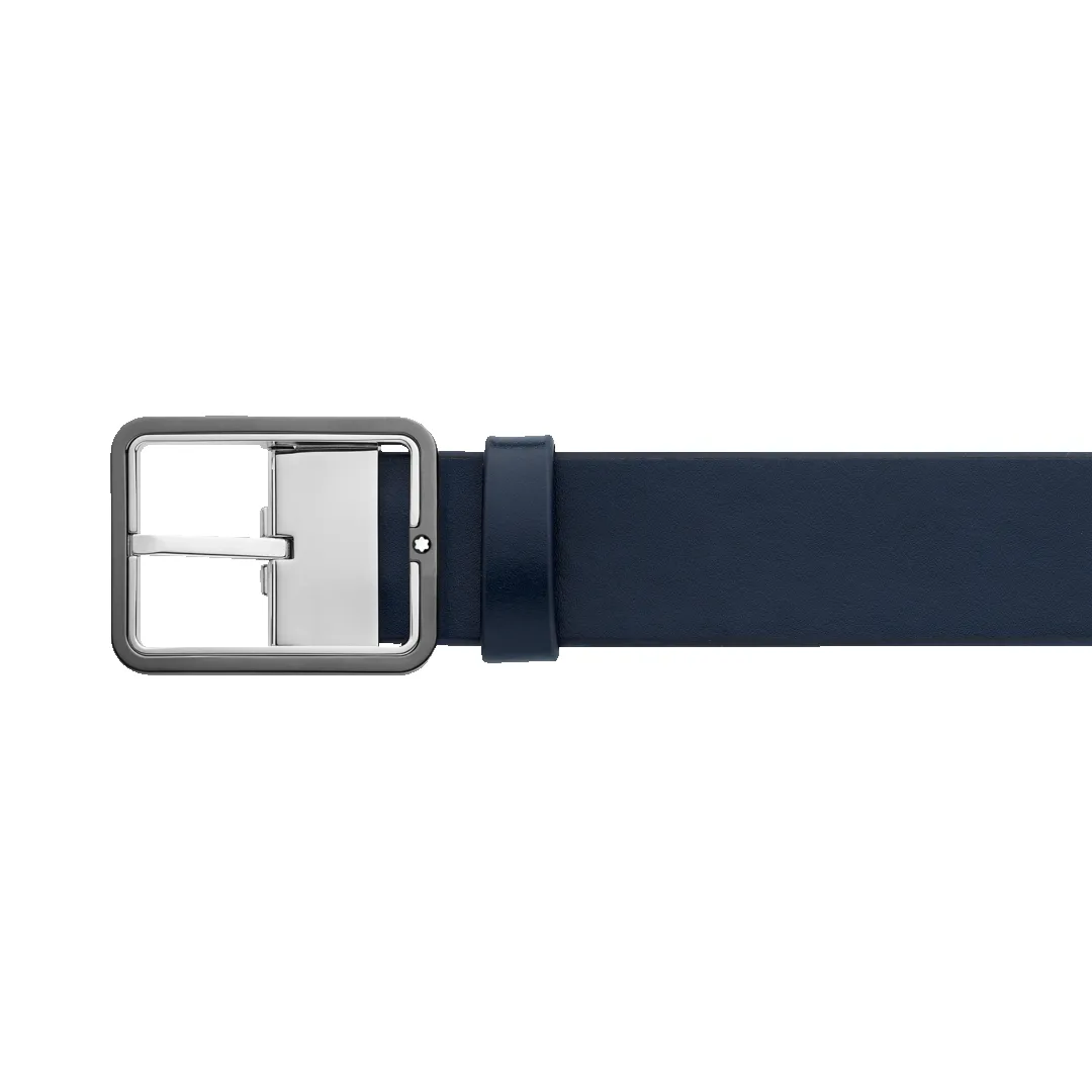 Montblanc 35mm Reversible Leather Belt Blue/Grey D sold by C.W. Sellors product image thumbnail 2