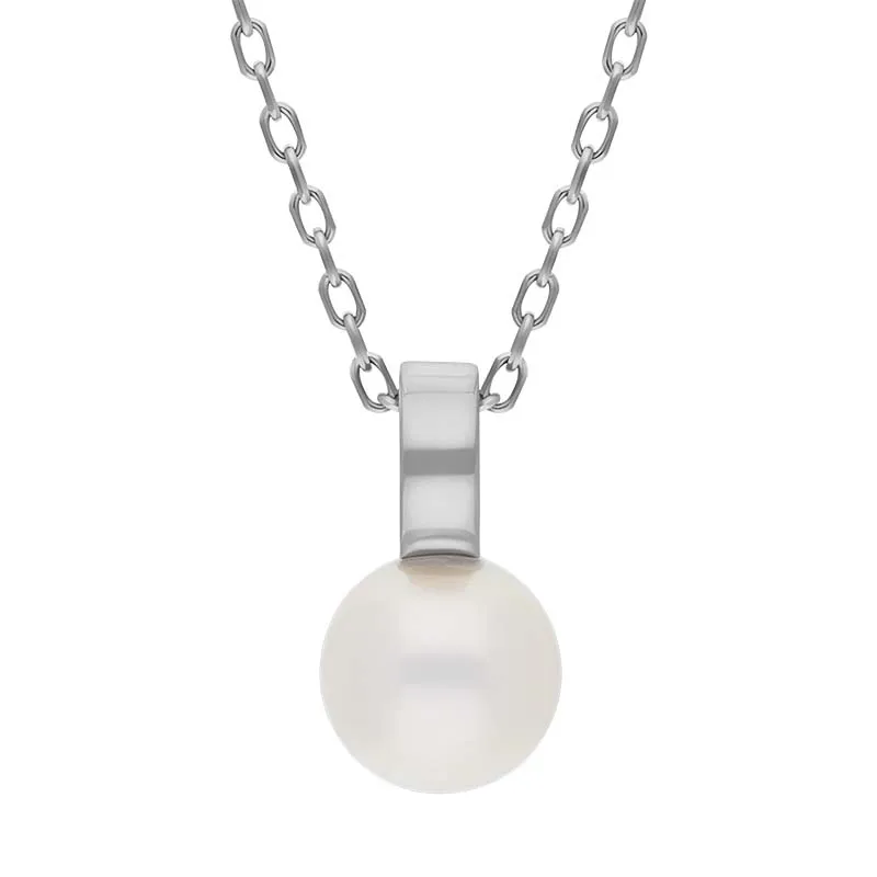 Mikimoto Classic 18ct White Gold White Akoya Pearl Necklace sold by C.W. Sellors