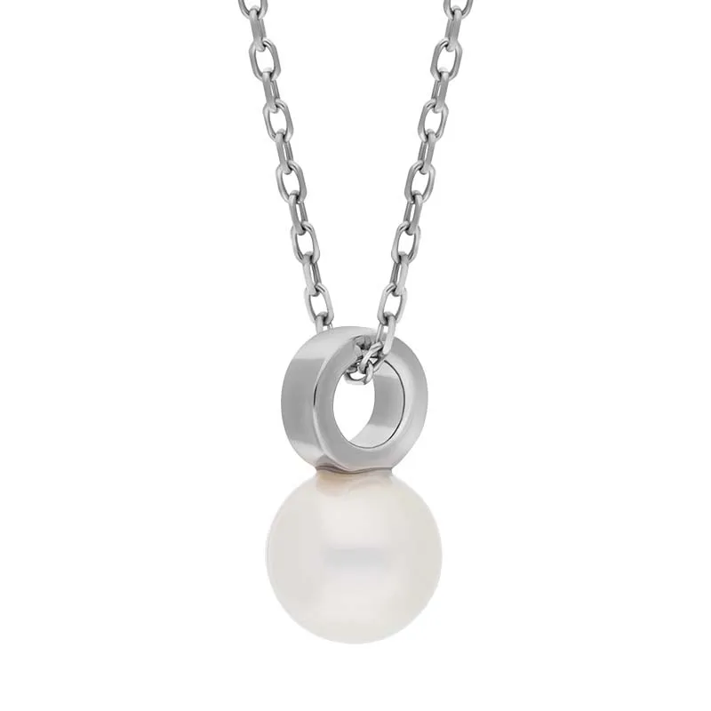 Mikimoto Classic 18ct White Gold White Akoya Pearl Necklace sold by C.W. Sellors product image thumbnail 2