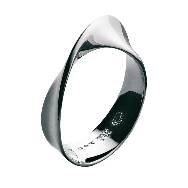 Georg Jensen Mobius Sterling Silver Ring sold by C.W. Sellors