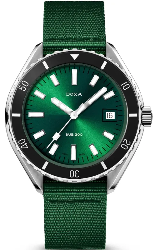 Doxa SUB 200 Sea Emerald Nato Watch sold by C.W. Sellors
