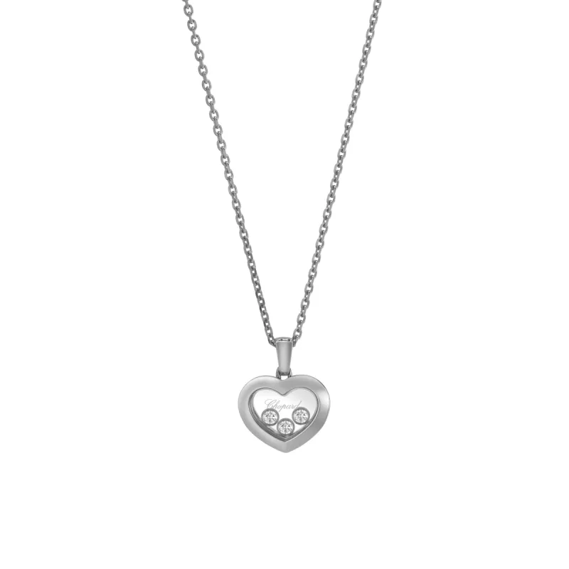 Chopard Happy Diamonds Icons 18ct White Gold 0.15ct Diamond Pendant sold by C.W. Sellors