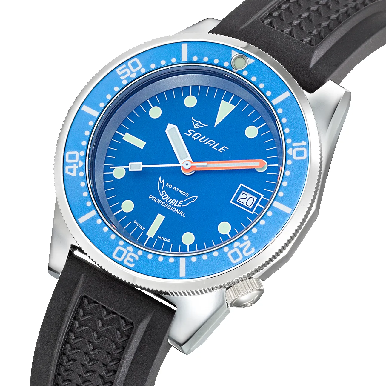 Squale 1521 Ocean Rubber Watch sold by C.W. Sellors product image thumbnail 3