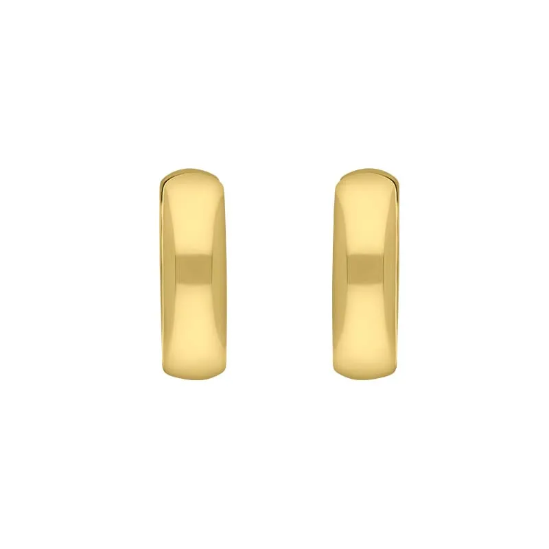 9ct Yellow Gold 16mm Round Domed Hoop Earrings sold by C.W. Sellors