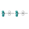 Sterling Silver Turquoise Tuberose 8mm Desert Rose Stud Earrings sold by C.W. Sellors