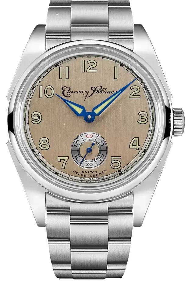 Cuervo y Sobrinos Robusto Sans Souci Champagne Watch sold by C.W. Sellors