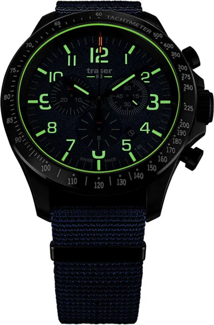 Traser H3 P67 Officer Pro Chronograph Blue Watch sold by C.W. Sellors product image thumbnail 2