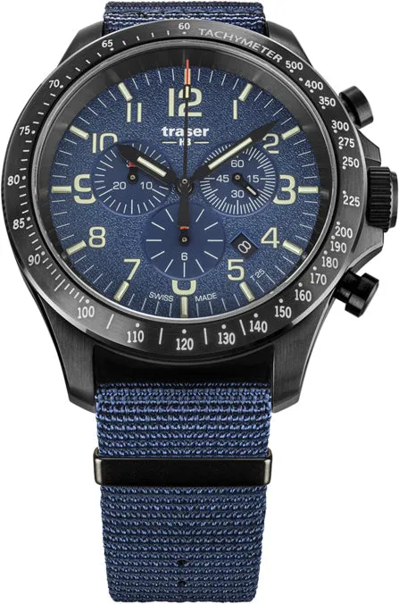 Traser H3 P67 Officer Pro Chronograph Blue Watch sold by C.W. Sellors
