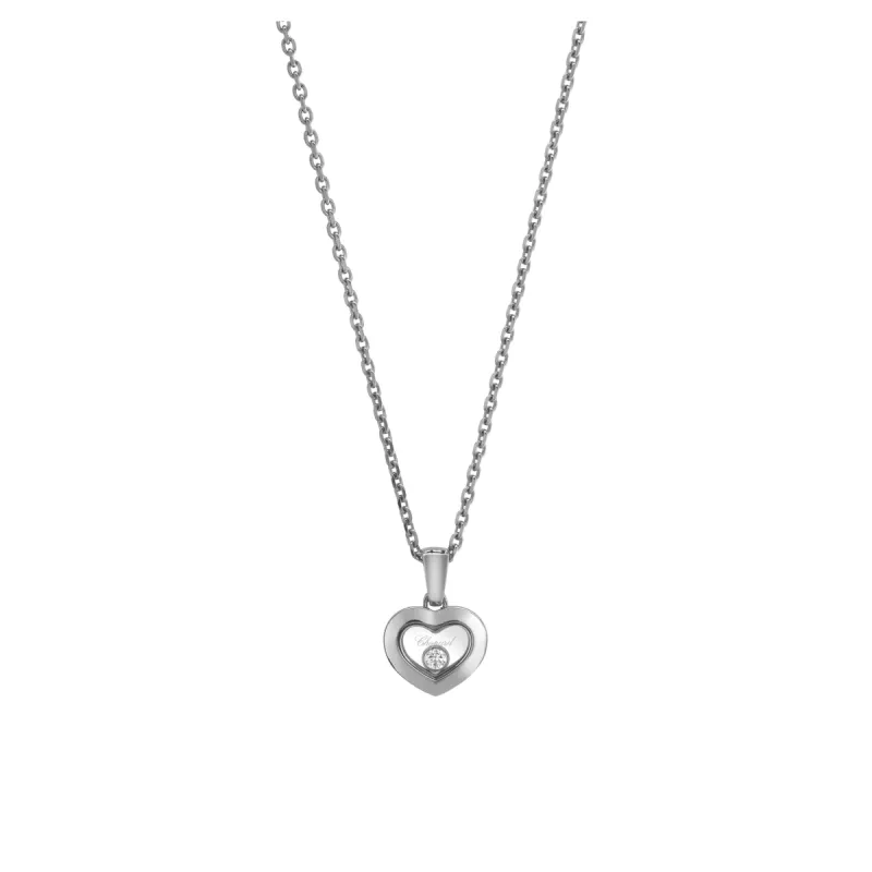 Chopard Happy Diamonds Icons 18ct White Gold 0.05ct Diamond Pendant sold by C.W. Sellors