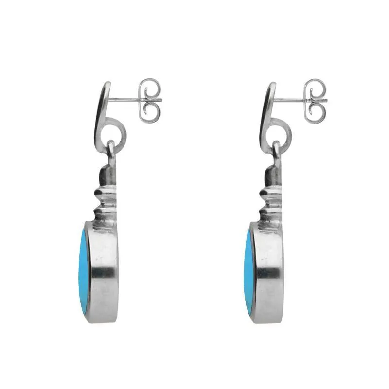 Sterling Silver Turquoise Bottle Top Drop Earrings sold by C.W. Sellors product image thumbnail 2