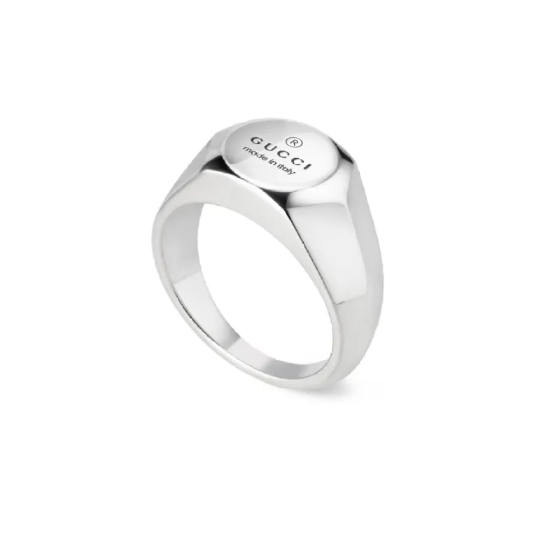 Gucci Trademark Sterling Silver Ring sold by C.W. Sellors