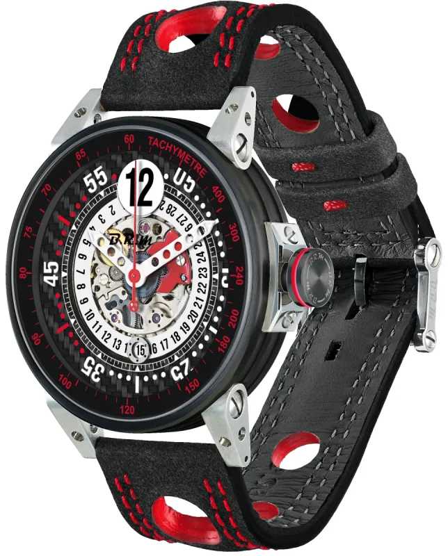 B.R.M. Watches V6-44 Touring Red Watch sold by C.W. Sellors