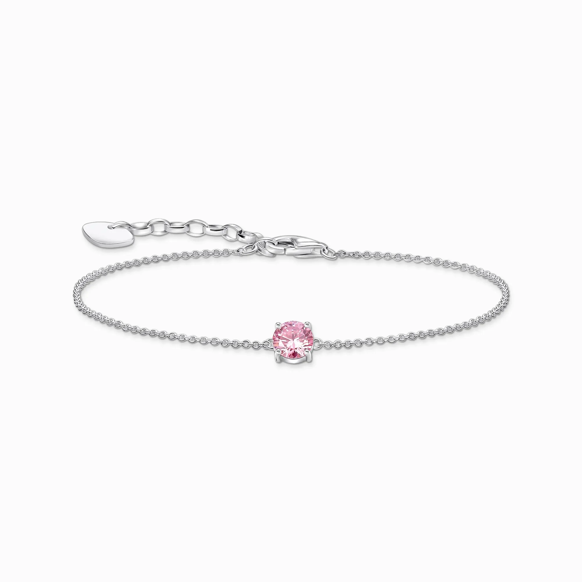 Thomas Sabo Sterling Silver Circle Pink Zirconia Bracelet sold by C.W. Sellors