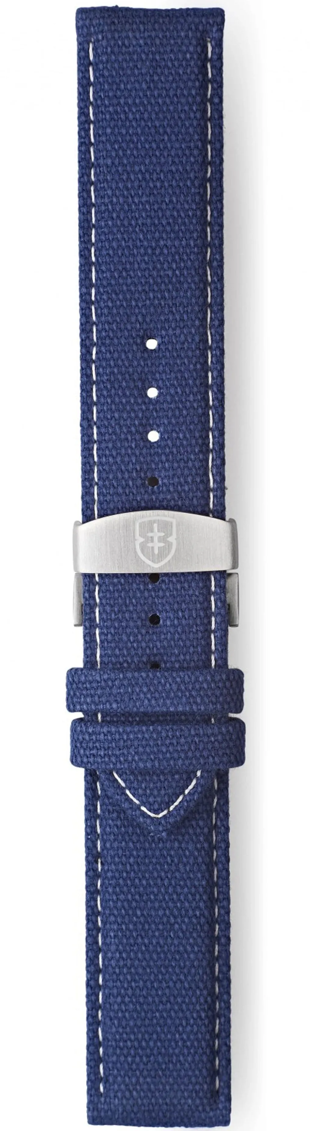 Elliot Brown Strap Canvas 22mm Washed Blue Deployment sold by C.W. Sellors