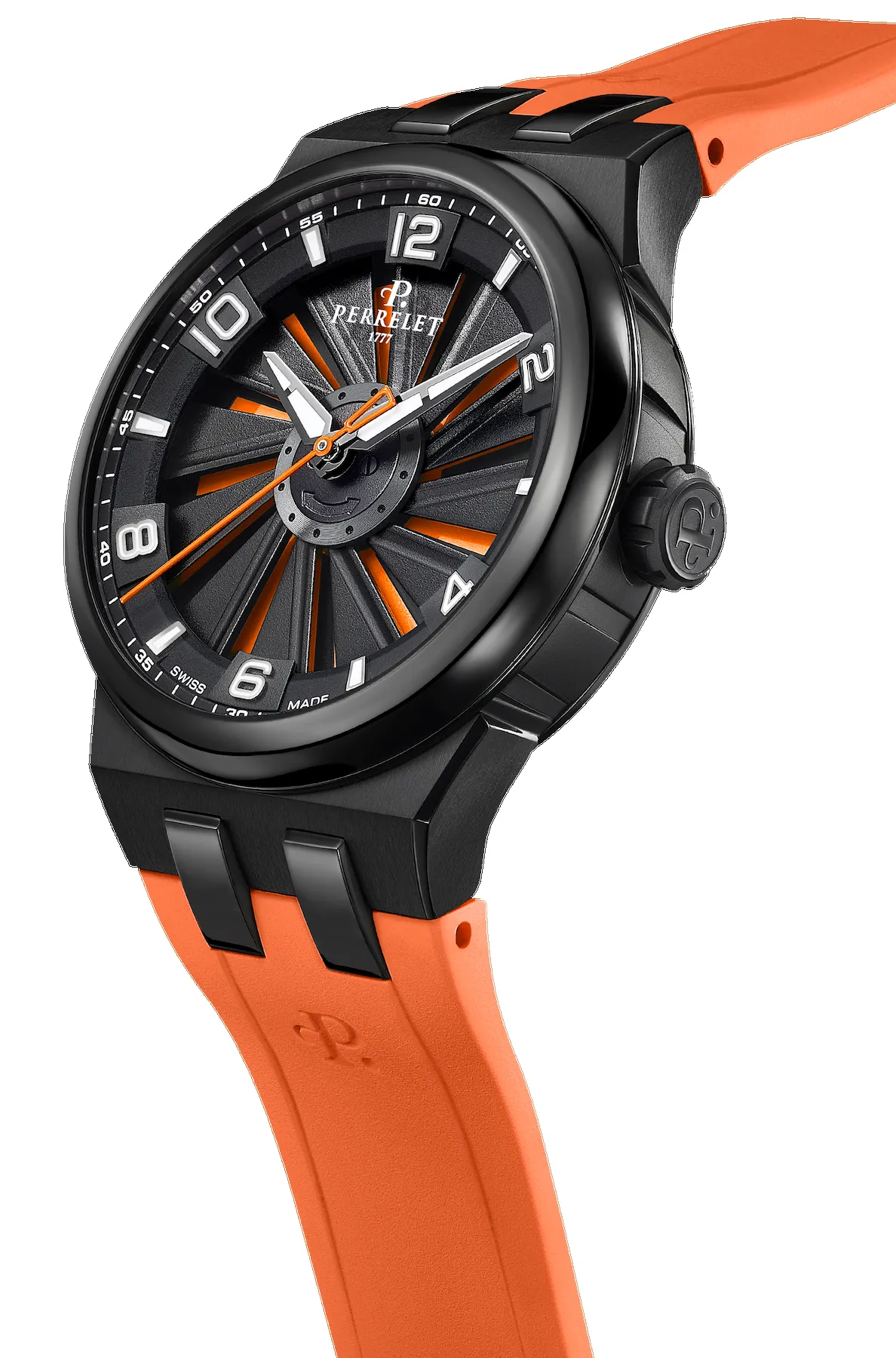 Perrelet Turbine Titanium 41 Orange Watch sold by C.W. Sellors product image thumbnail 3