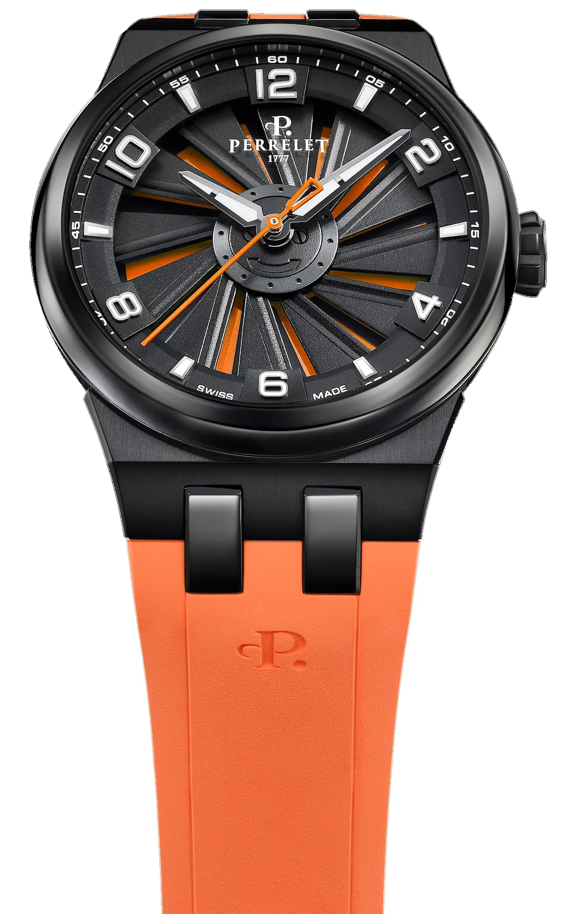 Perrelet Turbine Titanium 41 Orange Watch sold by C.W. Sellors product image thumbnail 4