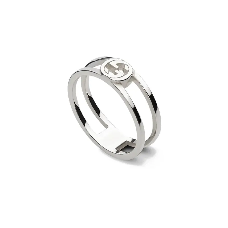 Gucci Interlocking Sterling Silver Ring sold by C.W. Sellors