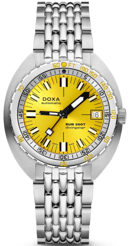 Doxa SUB 200T Divingstar Sunray Bracelet Watch sold by C.W. Sellors