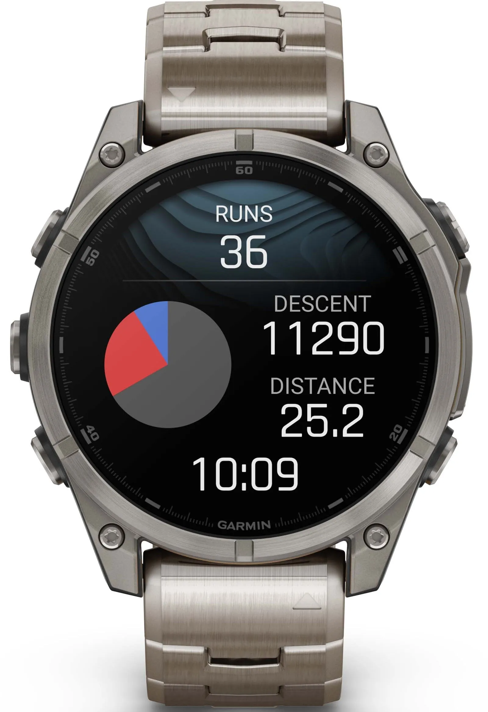 Garmin Fenix 8 47mm Sapphire AMOLED Titanium Bracelet Watch sold by C.W. Sellors product image thumbnail 3