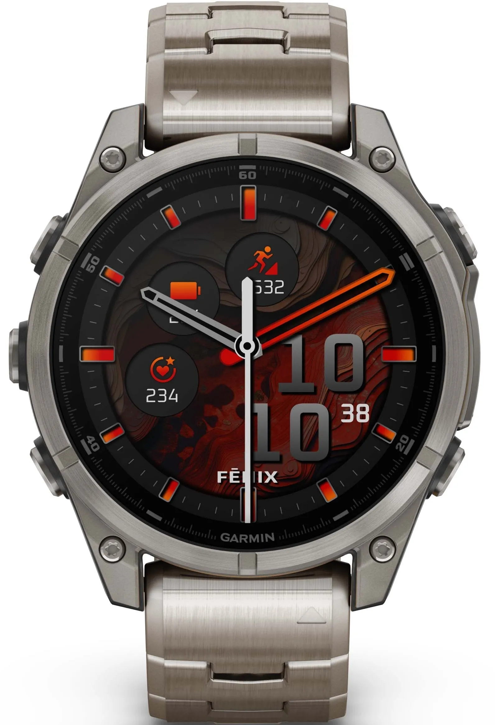 Garmin Fenix 8 47mm Sapphire AMOLED Titanium Bracelet Watch sold by C.W. Sellors product image thumbnail 4