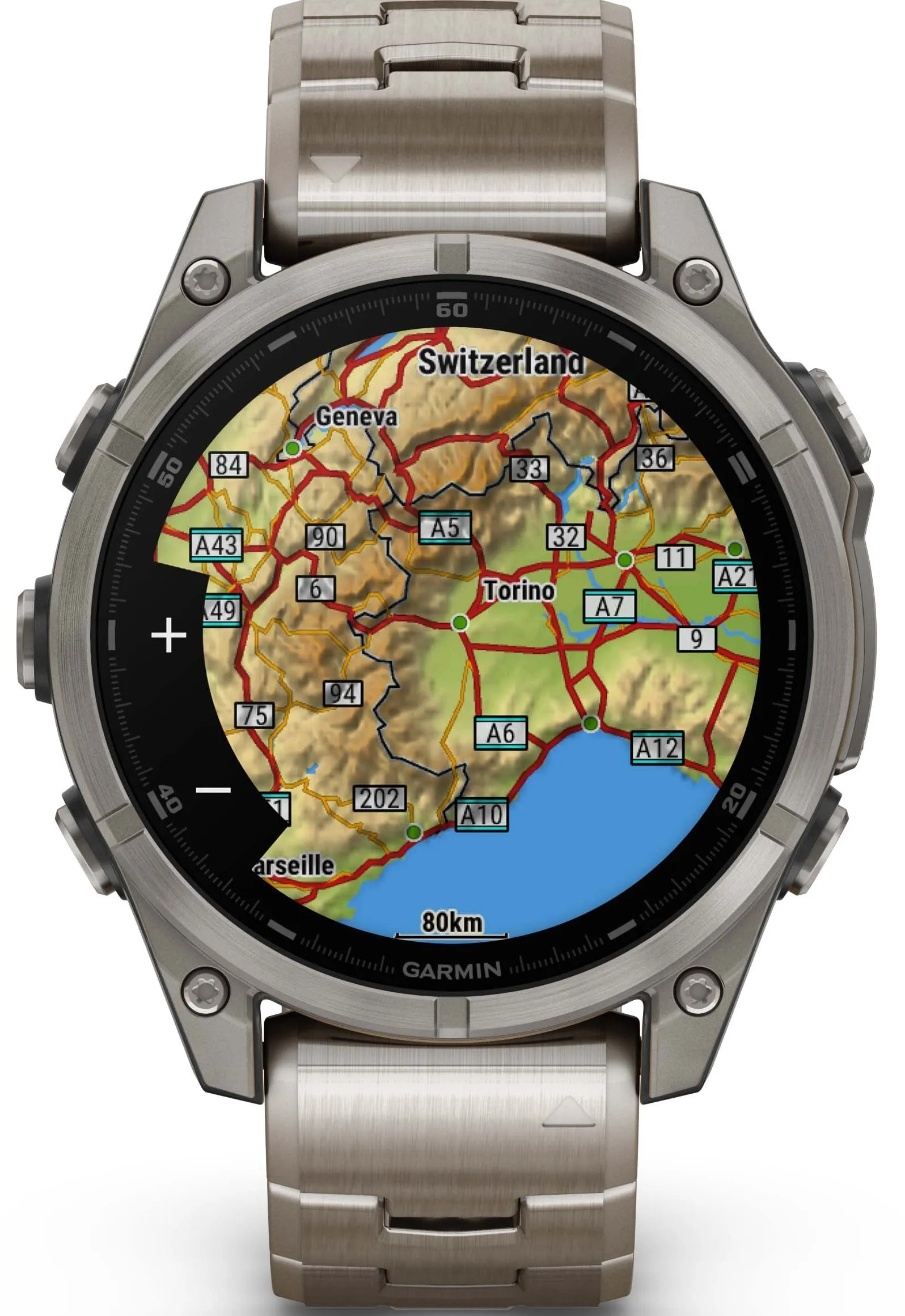 Garmin Fenix 8 47mm Sapphire AMOLED Titanium Bracelet Watch sold by C.W. Sellors product image thumbnail 5