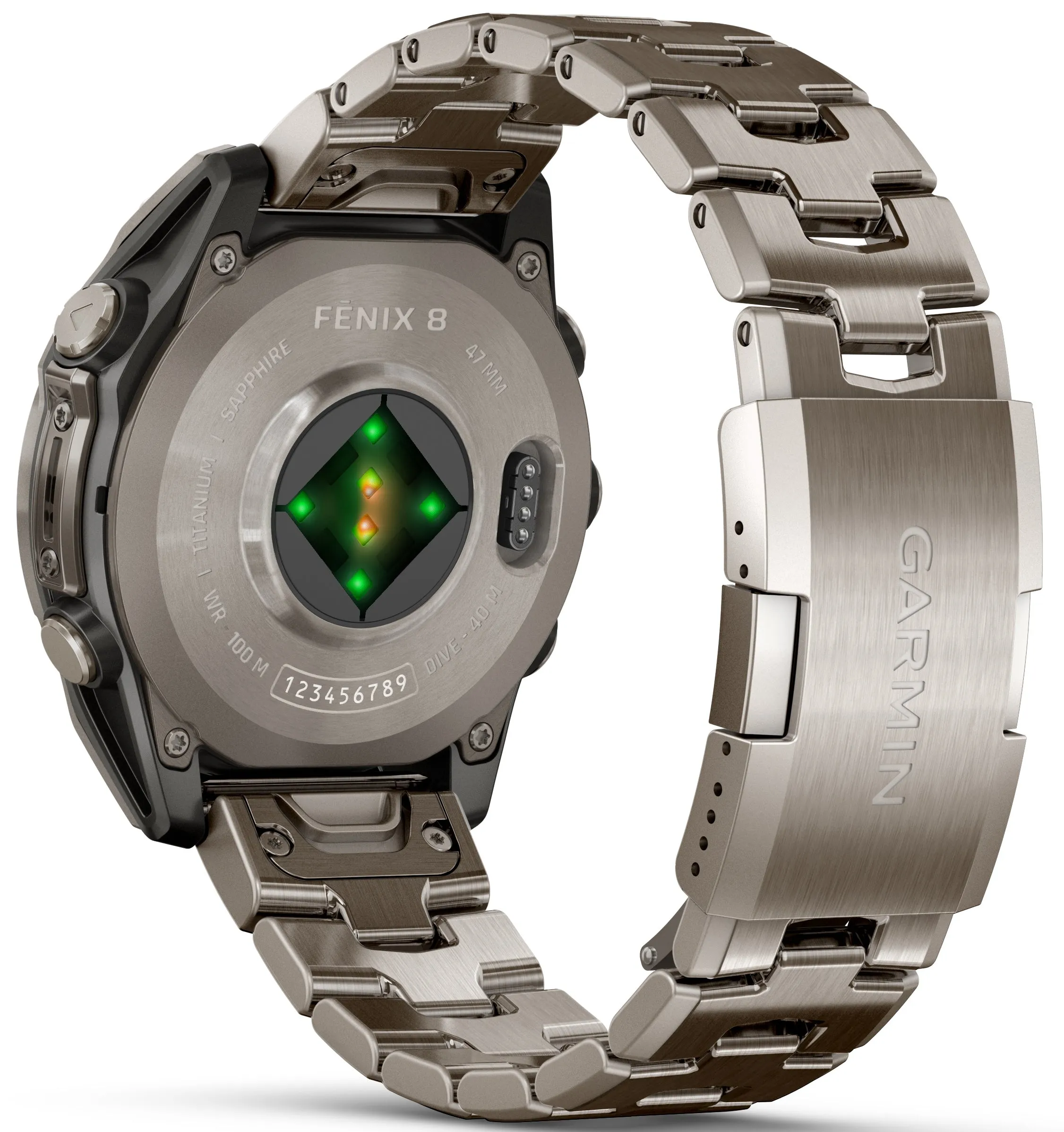 Garmin Fenix 8 47mm Sapphire AMOLED Titanium Bracelet Watch sold by C.W. Sellors product image thumbnail 2