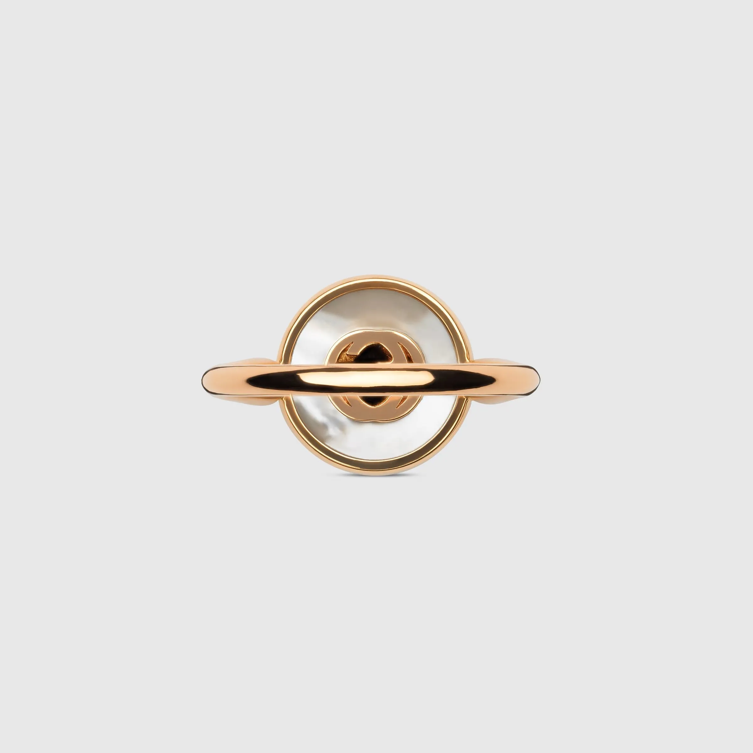 Gucci Interlocking 18ct Rose Gold Mother Of Pearl Ring sold by C.W. Sellors product image thumbnail 3