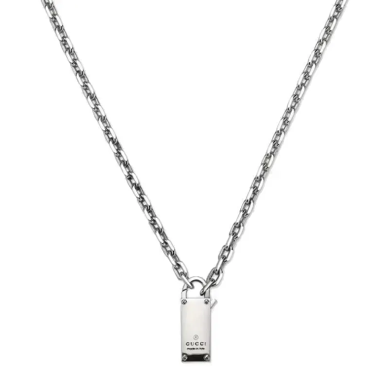 Gucci Trademark Sterling Silver Necklace D sold by C.W. Sellors