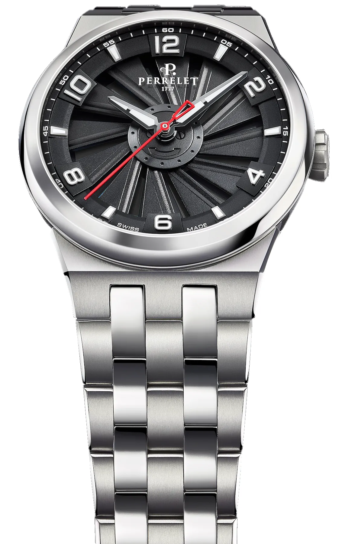 Perrelet Turbine Titanium 41 Black Bracelet Watch sold by C.W. Sellors product image thumbnail 4