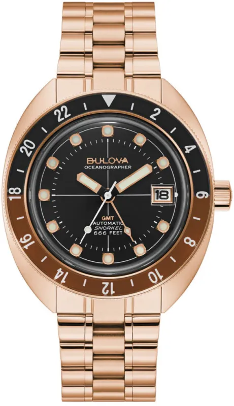 Bulova Oceanographer Devil Diver GMT Watch made by Bulova