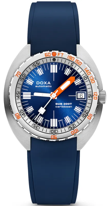 Doxa SUB 200T Caribbean Sunray Watch made by C.W. Sellors