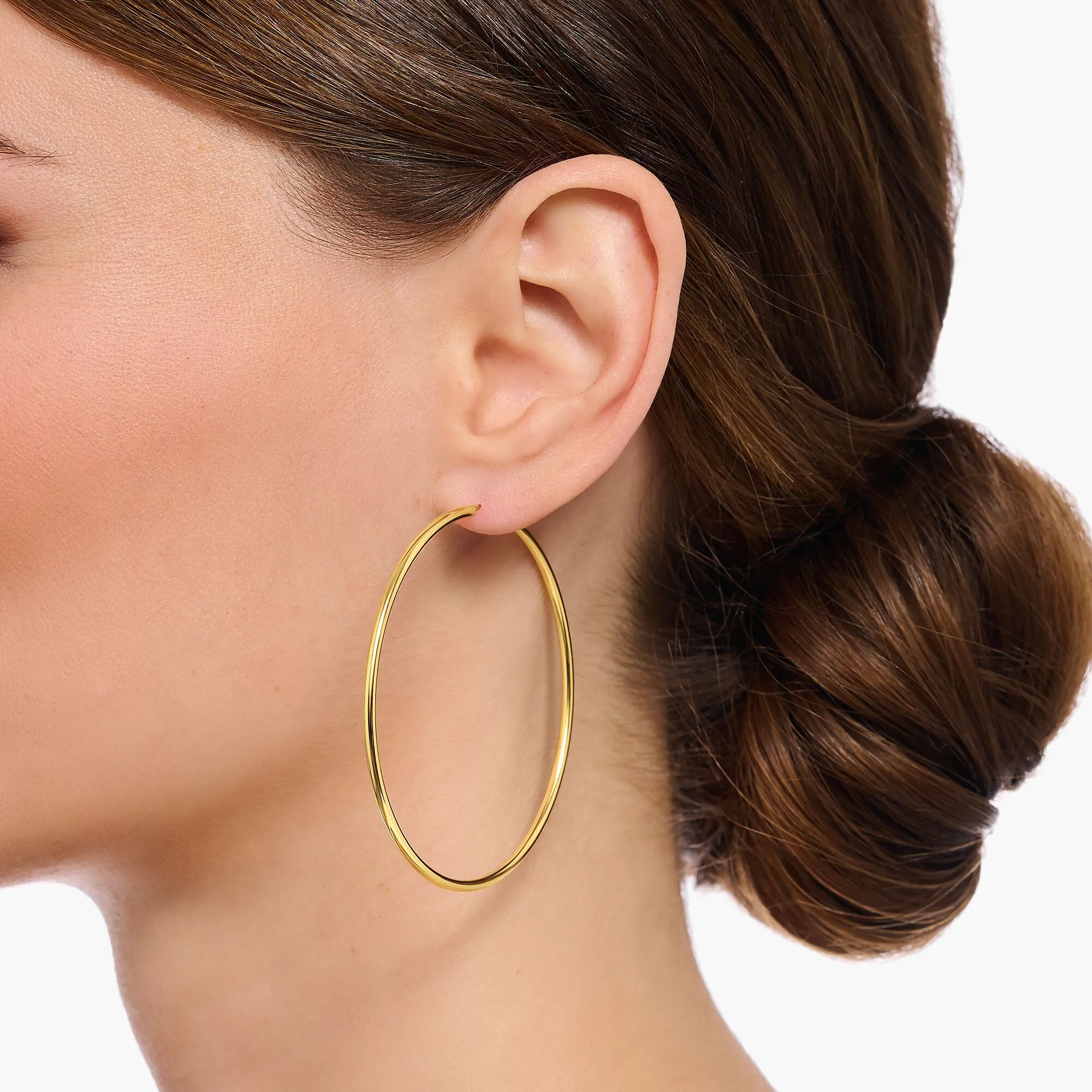 Thomas Sabo Gold Plated Sterling Silver Large Hoop Earrings sold by C.W. Sellors product image thumbnail 2