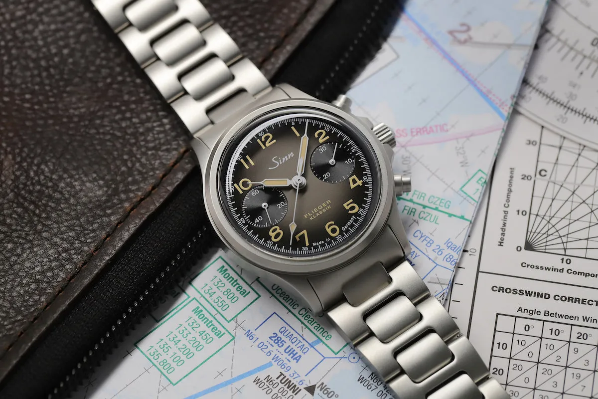 Sinn 356 Pilot Classic AS E H-Link Bracelet Watch sold by C.W. Sellors product image thumbnail 4