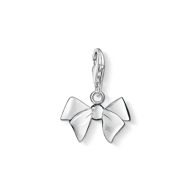 Thomas Sabo Sterling Silver Bow Charm sold by C.W. Sellors