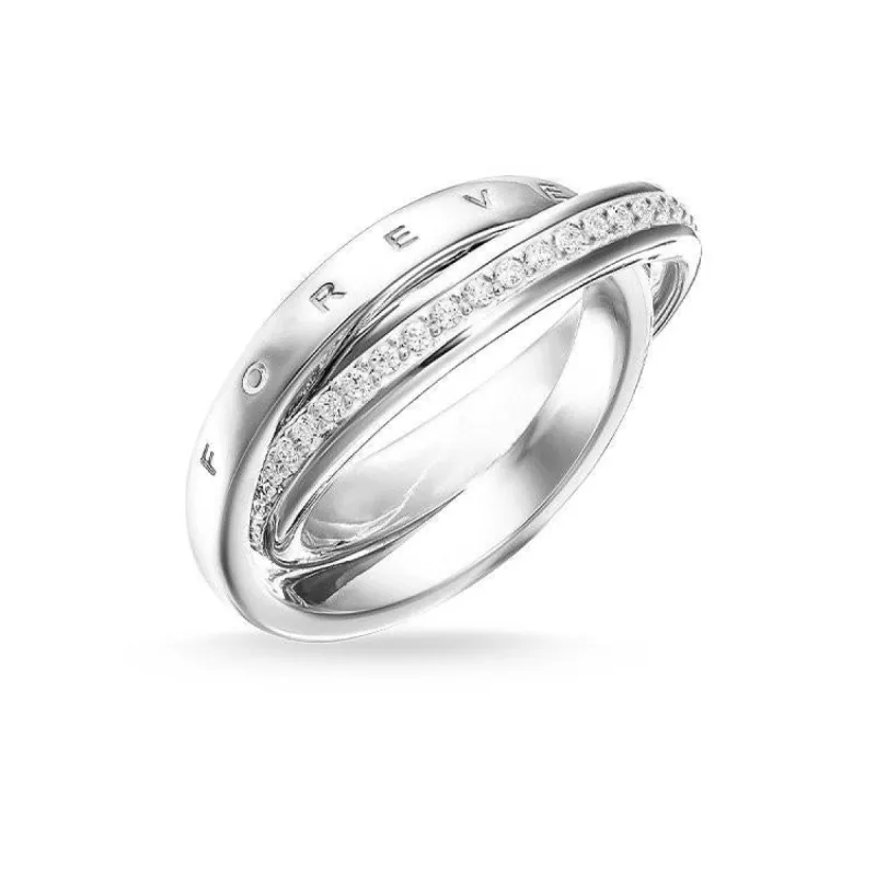 Thomas Sabo Glam And Soul Sterling Silver Zirconia Together Forever Ring sold by C.W. Sellors