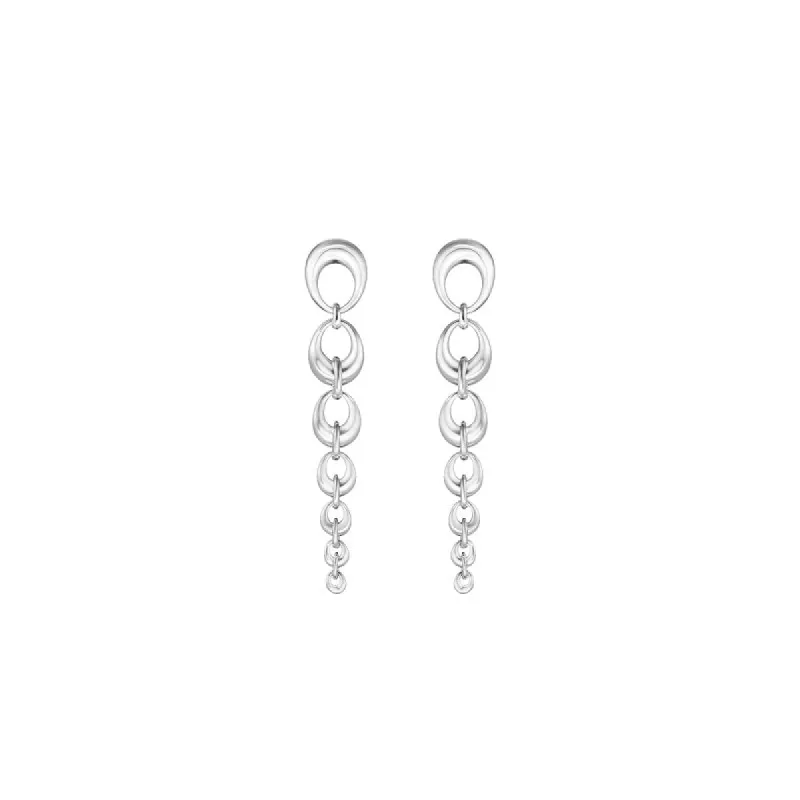 Georg Jensen Offspring Sterling Silver Graduated Link Drop Earrings D sold by C.W. Sellors