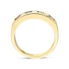 18ct Yellow Gold Ruby Diamond Princess Cut Half Eternity Ring D sold by C.W. Sellors