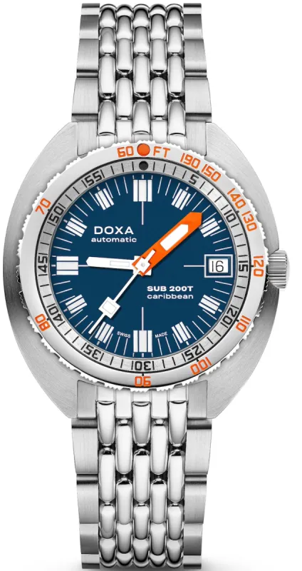 Doxa SUB 200T Caribbean Iconic Bracelet Watch made by C.W. Sellors