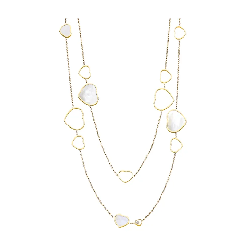 Chopard Happy Hearts 18ct Yellow Gold 0.15ct  Diamond Necklace sold by C.W. Sellors