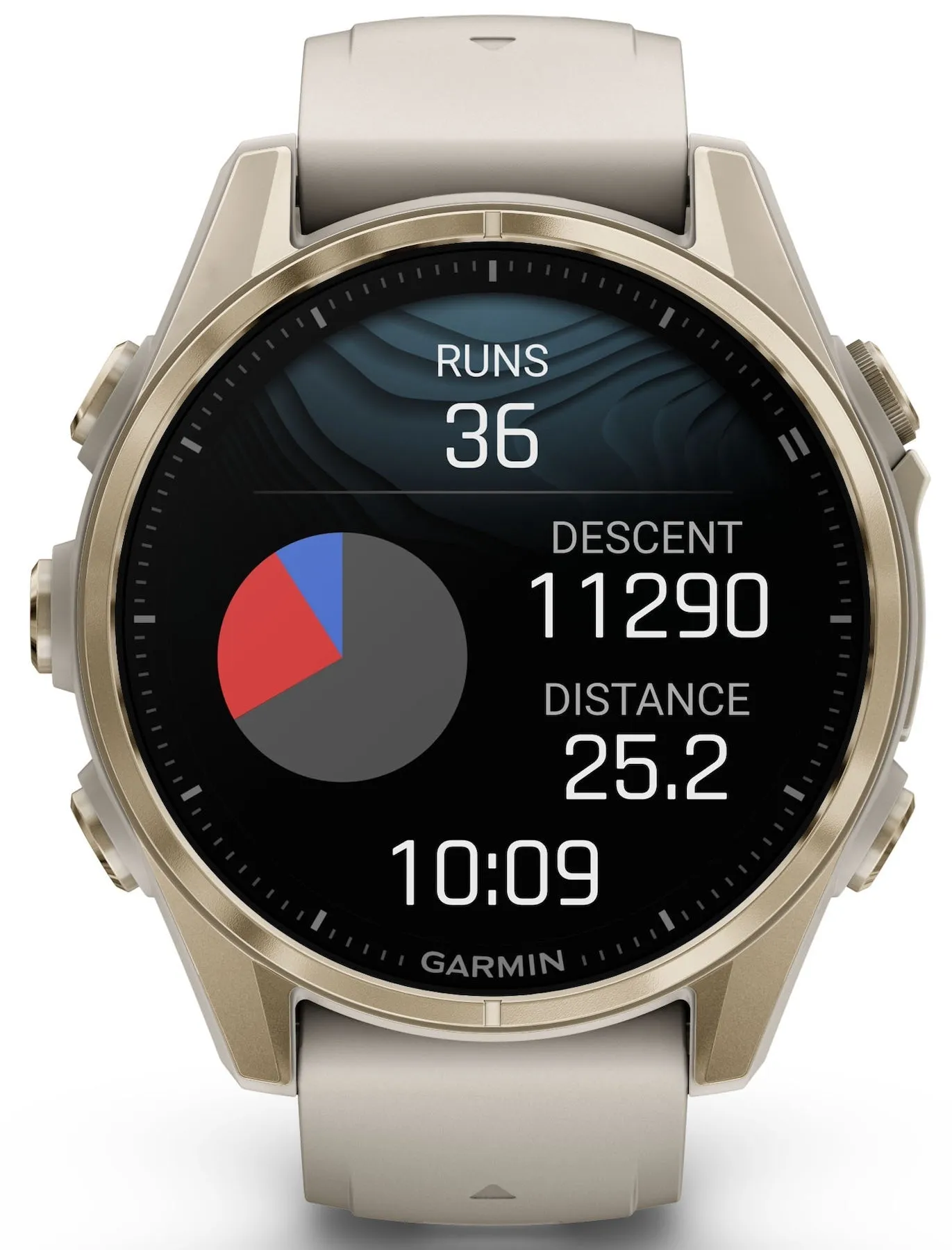 Garmin Fenix 8 43mm Sapphire AMOLED Soft Gold Fog Grey Watch sold by C.W. Sellors product image thumbnail 5