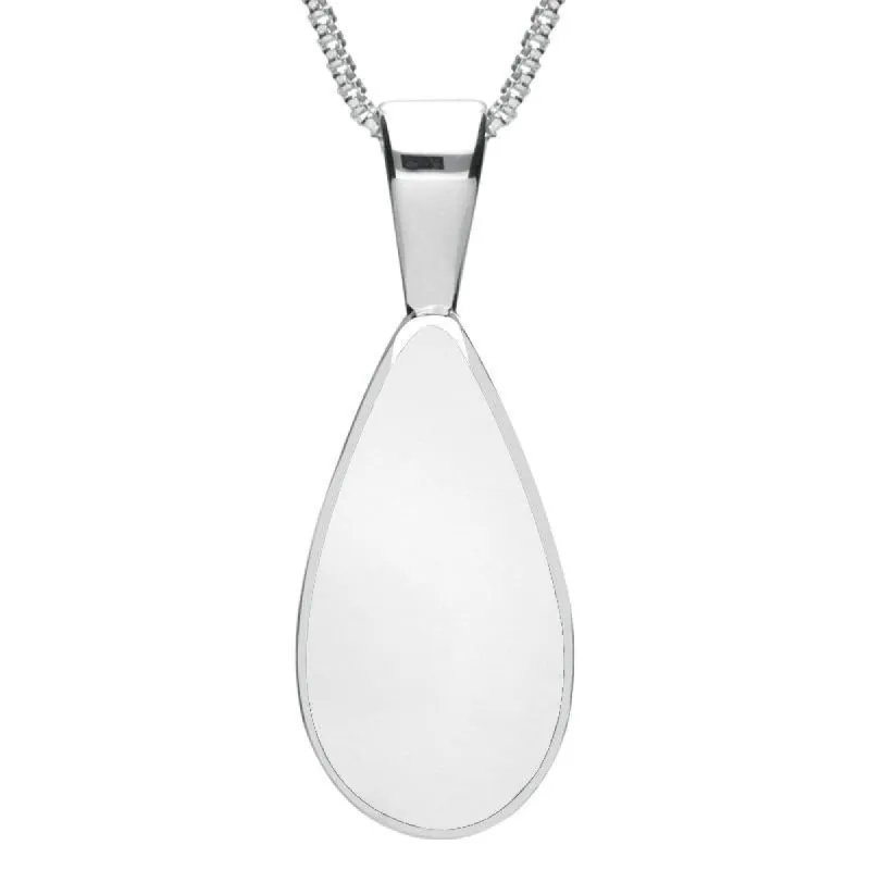 Sterling Silver Bauxite Classic Teardrop Necklace sold by C.W. Sellors