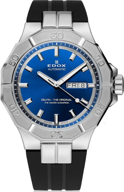 Edox Delfin The Original Day Date Watch sold by C.W. Sellors