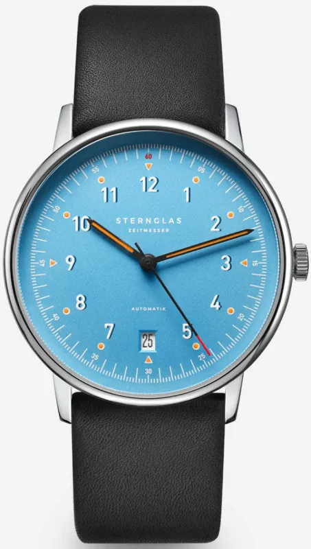 Sternglas Lumatik Automatic Light Blue Watch made by C.W. Sellors