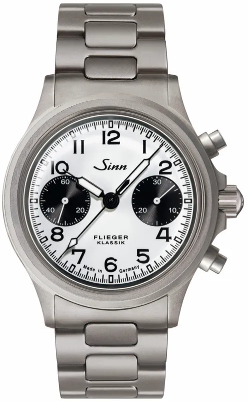 Sinn 356 Pilot Classic W H-Link Bracelet Watch sold by C.W. Sellors