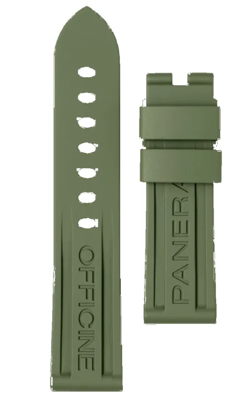 Panerai Strap Caoutchouc Green 22/20mm sold by C.W. Sellors