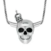 Sterling Silver Skull Horns Crown Necklace sold by C.W. Sellors