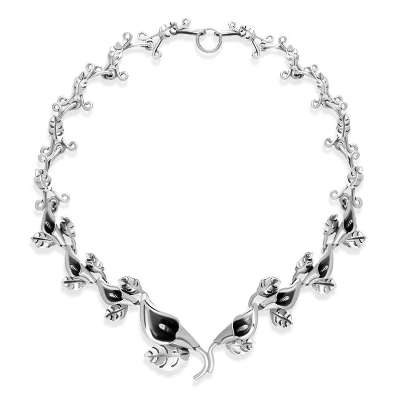 Sterling Silver Graduating Calla Lily Necklace sold by C.W. Sellors