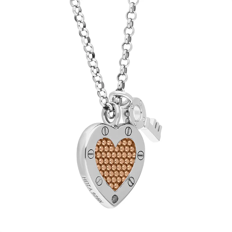 Hot Diamonds Rose Gold Plated Sterling Silver Lock In Love Pendant Necklace D sold by C.W. Sellors product image thumbnail 2