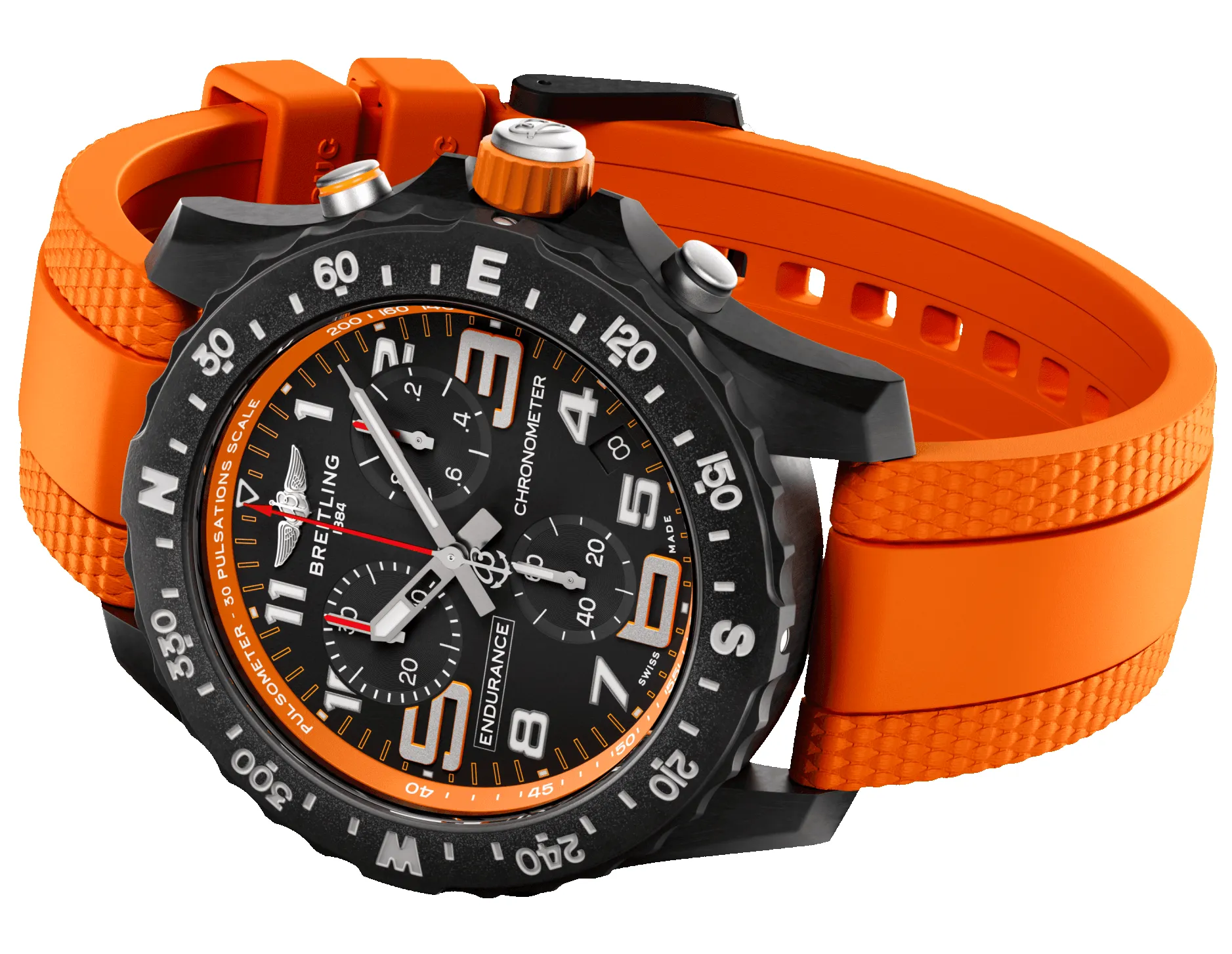 Breitling Endurance Pro 44 Orange Watch sold by C.W. Sellors product image thumbnail 5
